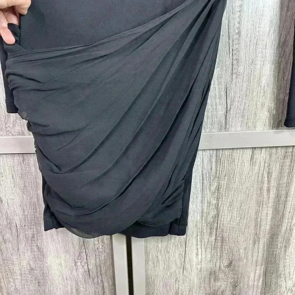 Alice + Olivia Dress 2 Mini Goddess Black Color Long Sleeves - Picture 4 of 9